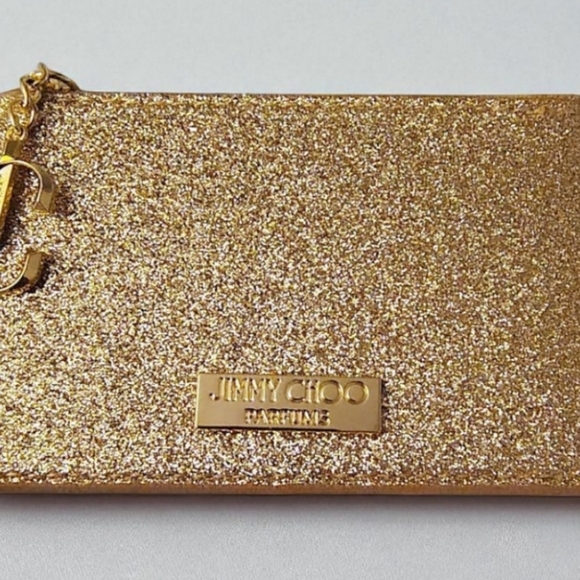Jimmy Choo Gold Glitter Coin Purse EUC - Picture 6 of 6